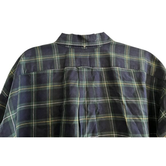 Ralph Lauren 3XLT 3TGL BIG & TALL Green & Yellow Checkered Buttoned Long Sleeve - Picture 8 of 16